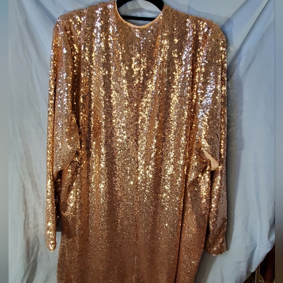 Torrid Open Front Sequin Jacket Long Line Size 4 - Picture 8 of 8